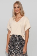 AMELIA – piaskowa bluzka oversize