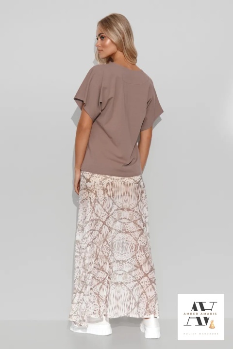 Bluzka damska oversize mokka Bluzka damska oversize mokka