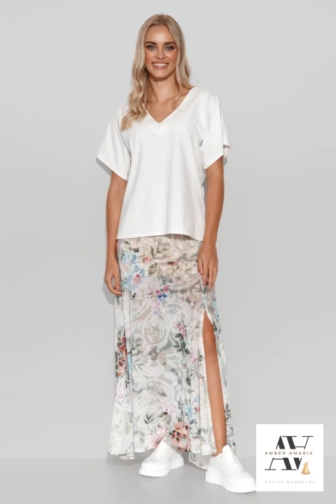Bluzka damska oversize śmietankowa Bluzka damska oversize śmietankowa