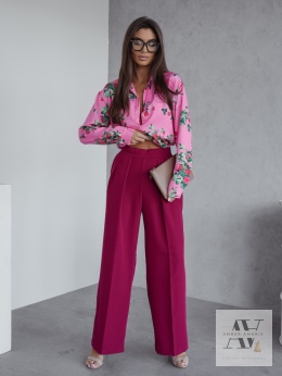 Wyrazista elegancja – bordowe spodnie Clara | Idealne do jesiennych zestawów