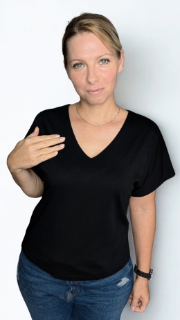 AMELIA – Czarna bluzka oversize