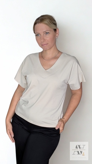 Oversize z klasą – Amelia w odcieniu piaskowym | Idealna do casualowych stylizacji