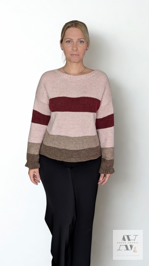 Sweter ARIA rose mocha – ciepło, styl i wygoda w jednym