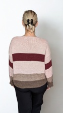 ARIA – sweter rose mocha w paski