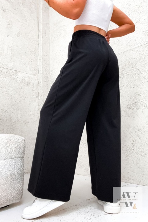 Struktura i styl – spodnie Velora w kant | Czarne, eleganckie i gotowe do biura