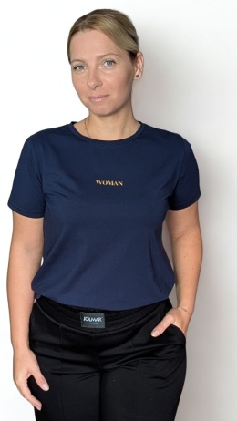 WOMAN — Granatowy T-shirt
