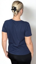 WOMAN — Granatowy T-shirt
