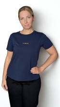 WOMAN — Granatowy T-shirt
