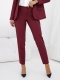 VERA – bordowe spodnie cygaretki 7/8 z kantem