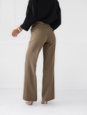 ZESTAW Czarna koszula ELIZA + spodnie LIVIA khaki