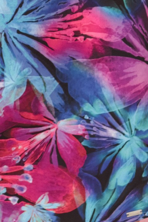 GAIA – oversize sukienka | tropikalne kwiaty