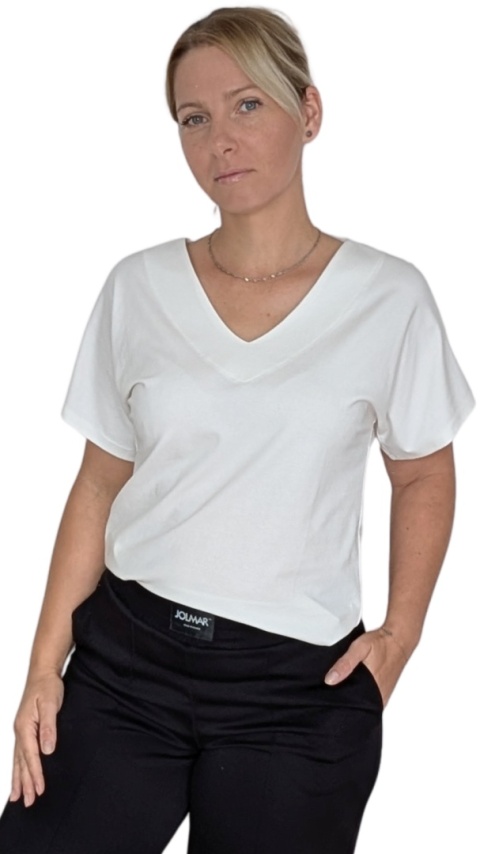 AMELIA – Biała bluzka oversize