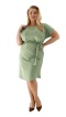 SAFARI — Sukienka khaki midi (plus size)