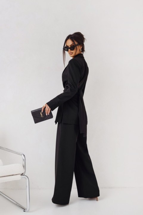 ELENA L/XL czarfny Garnitur damski – marynarka i spodnie