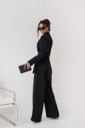 ELENA S/M czarny Garnitur damski – marynarka i spodnie