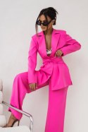 ELENA L/XL różowy Garnitur damski – marynarka i spodnie