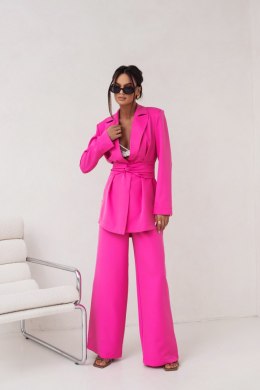 ELENA S/M różowy Garnitur damski – marynarka i spodnie