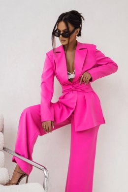 ELENA S/M różowy Garnitur damski – marynarka i spodnie
