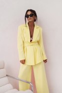 ELENA S/M żółty Garnitur damski – marynarka i spodnie