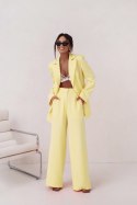 ELENA S/M żółty Garnitur damski – marynarka i spodnie