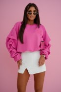 Bluza damska bawełniana różowa UNI