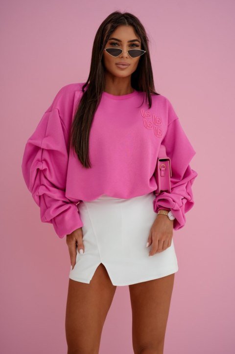 Bluza damska bawełniana różowa UNI