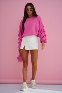 Bluza damska bawełniana różowa UNI