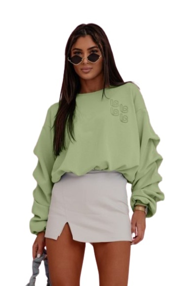 Bluza damska bawełniana matcha UNI