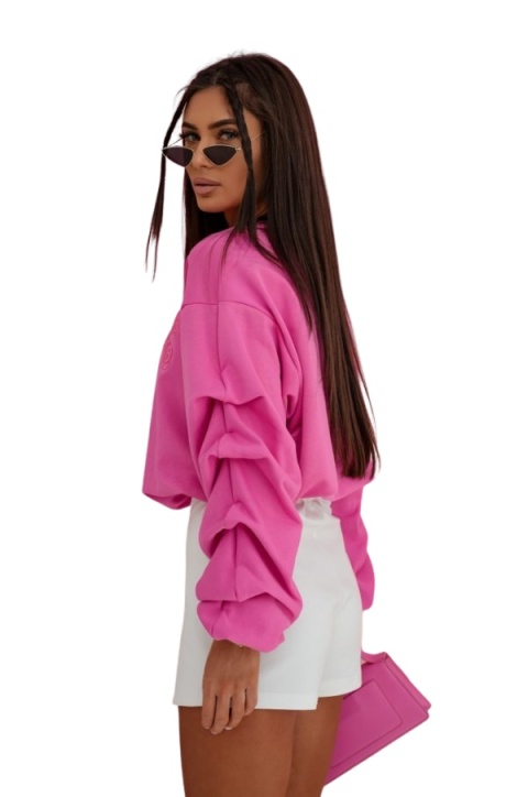 Bluza damska bawełniana różowa UNI