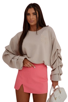 Bluza damska bawełniana beżowa UNI