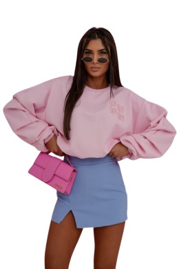 Bluza damska bawełniana jasny róż UNI